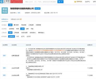 厚植征信更名厚植科技，業(yè)務(wù)聚焦轉(zhuǎn)型引關(guān)注